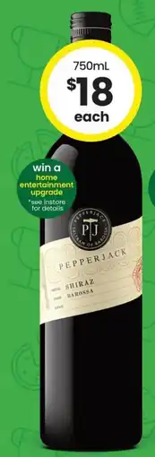 The Bottle O Pepperjack Shiraz offer
