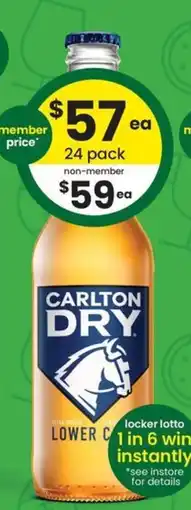 The Bottle O Carlton Dry offer