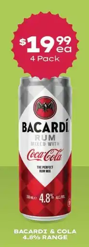 Thirsty Camel Bacardi & Cola offer