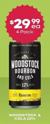Thirsty Camel Woodstock Bourbon and Cola offer