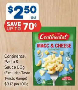 Foodland Continental Pasta & Sauce offer