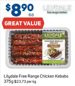 Foodland Lilydale Free Range Chicken Kebabs offer