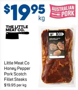 Foodland Little Meat Co Honey Pepper Pork Scotch Fillet Steaks offer