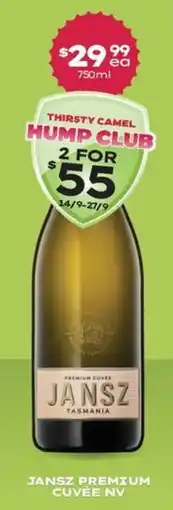 Thirsty Camel Jansz Premium Cuvee NV offer