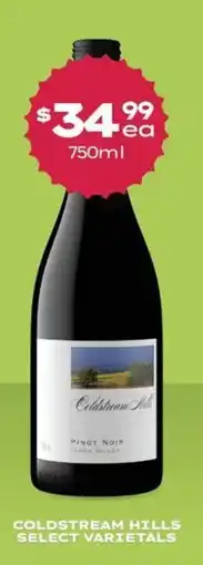 Thirsty Camel Coldstream Hills Pinot Noir offer