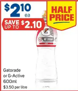 Foodland Gatorade or G-Active offer
