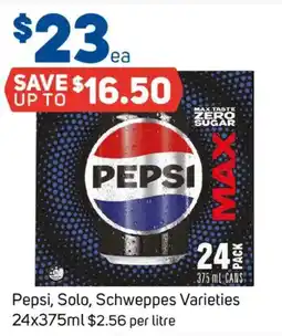 Foodland Pepsi, Solo, Schweppes Varieties offer