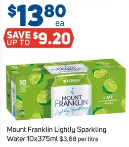 Foodland Mount Franklin Lightly Sparkling Water offer