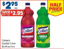 Foodland Cottee's Cordial 1 Litre offer