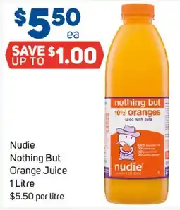 Foodland Nudie Nothing But Orange Juice offer