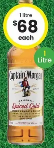 The Bottle O Captain Morgan Spiced Gold offer