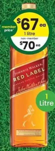 The Bottle O Johnnie Walker Red Label offer