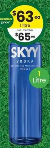 The Bottle O Skyy Vodka offer