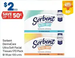 Foodland Sorbent DermaCare Ultra Soft Facial Tissues offer