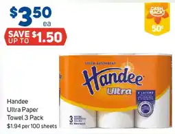 Foodland Handee Ultra Paper Towel offer