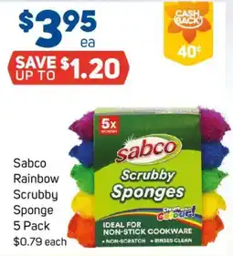 Foodland Sabco Rainbow Scrubby Sponge offer