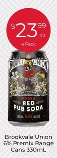 Porters Brookvale Union Red Pub Soda offer