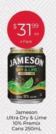 Porters Jameson Ultra Dry & Lime offer