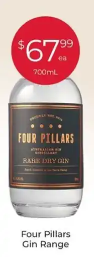 Porters Four Pillars Gin Range offer