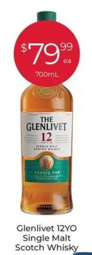 Porters Glenlivet 12YO Single Malt Scotch Whisky offer