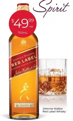 Porters Johnnie Walker Red Label Whisky offer