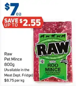 Foodland Raw Pet Mince offer