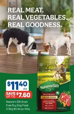 Foodland Nature's Gift Grain Free Dry Dog Food offer