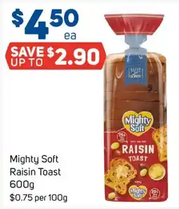 Foodland Mighty Soft Raisin Toast offer