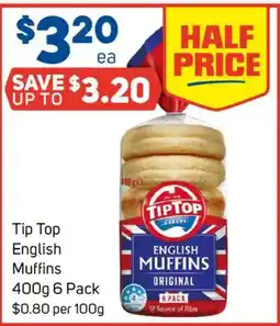 Foodland Tip Top English Muffins offer