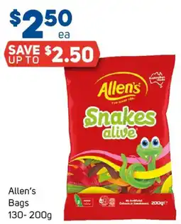 Foodland Allen's Snakes alive offer