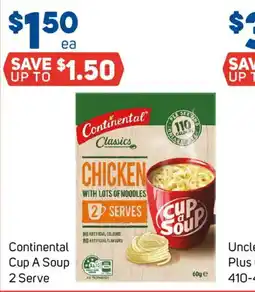 Foodland Continental Cup A Soup 2 Serve offer