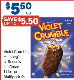 Foodland Violet Crumble Honeycomb Ice Cream offer