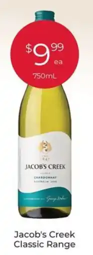 Porters Jacob's Creek Classic Range offer