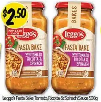 Leggo's Pasta Bake Tomato, Ricotta & Spinach Sauce