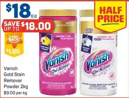 Foodland Vanish Gold Stain Remover Powder offer