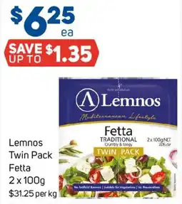 Foodland Lemnos Twin Pack Fetta offer