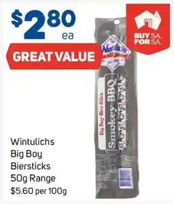 Foodland Wintulichs Big Boy Biersticks offer