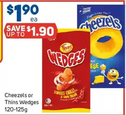 Foodland Cheezels or Thins Wedges offer