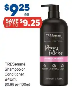 Foodland TRESemmé Shampoo or Conditioner offer