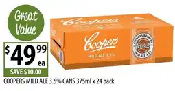 Supabarn Coopers Mild Ale 3.5% offer