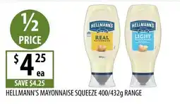 Supabarn Hellmann's Mayonnaise Squeeze offer