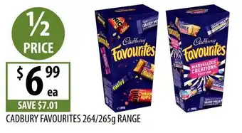 Supabarn Cadbury Favourites offer