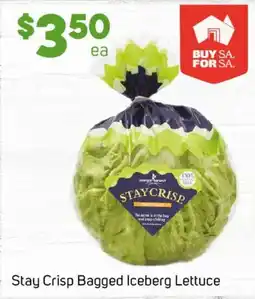 Foodland Stay Crisp Bagged Iceberg Lettuce offer