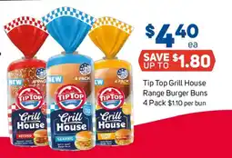 Foodland Tip Top Grill House Range Burger Buns offer