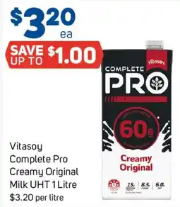 Foodland Vitasoy Complete Pro Creamy Original Milk UHT offer