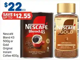 Foodland Nescafe Blend 43 Gold Original Instant Coffee offer