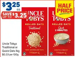 Foodland Uncle Tobys Rolled Oats offer