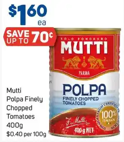 Foodland Mutti Polpa Finely Chopped Tomatoes offer