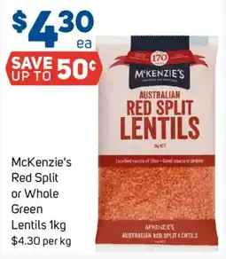 Foodland McKenzie's Red Split Lentils offer