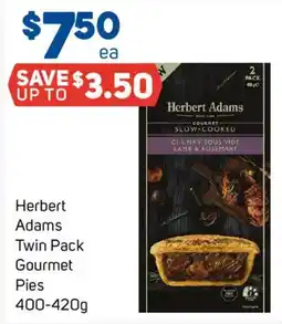 Foodland Herbert Adams Twin Pack Gourmet Pies offer